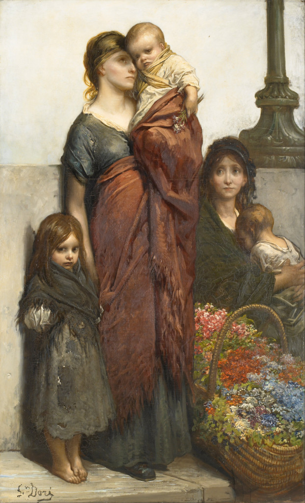 Flower Sellers of London, Gustave Doré
